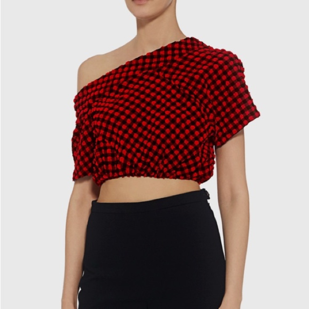 Rachel Comey Pout Off-shoulder Gingham Top